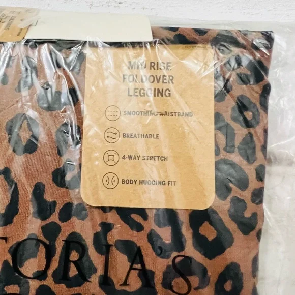 VS PINK Cotton Mid Rise Foldover Leggings Medium - Picture 7 of 8